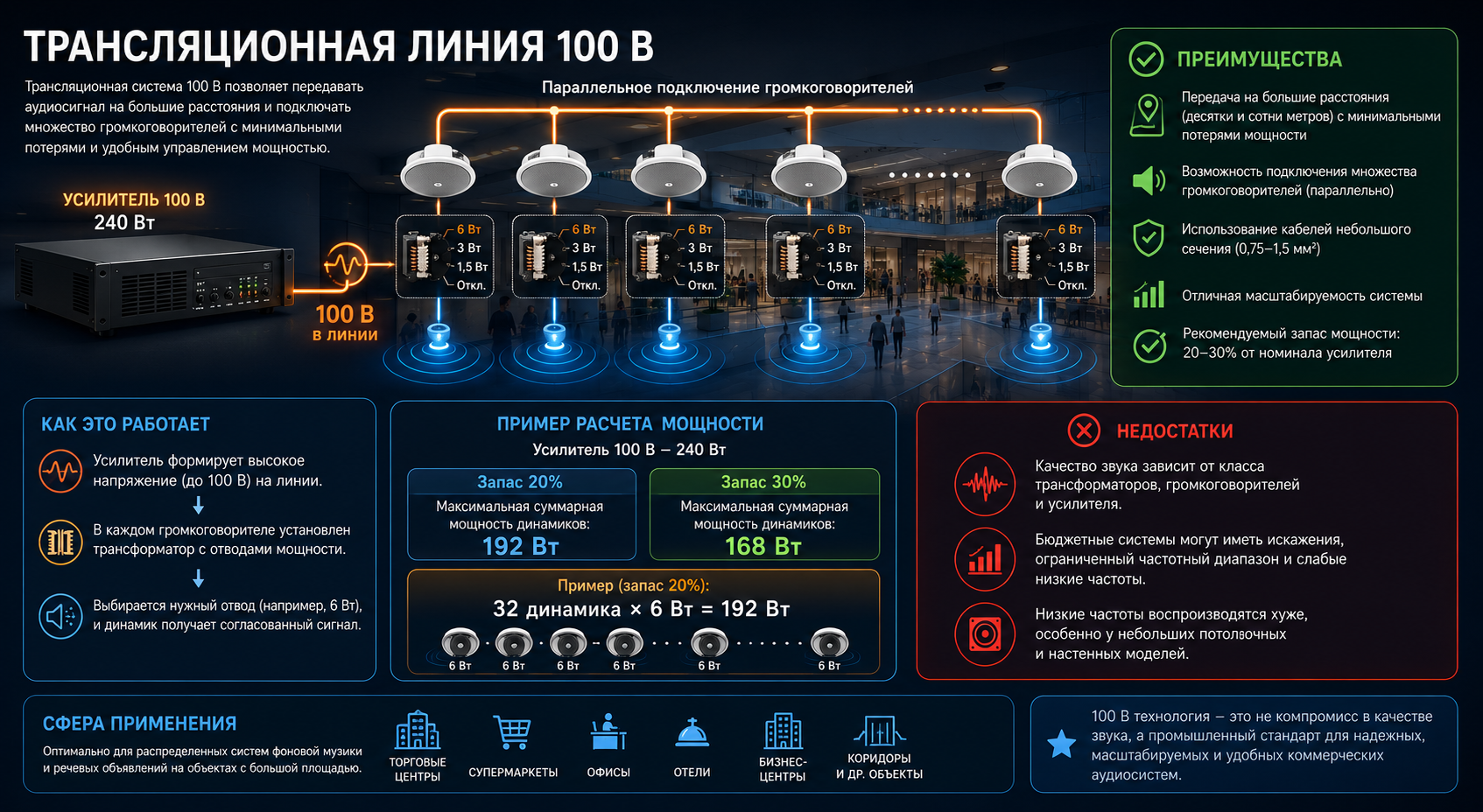 100В